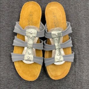 NAOT Rhinestone Sandel in grey 39